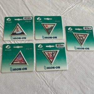 Various Girl Scout Badges